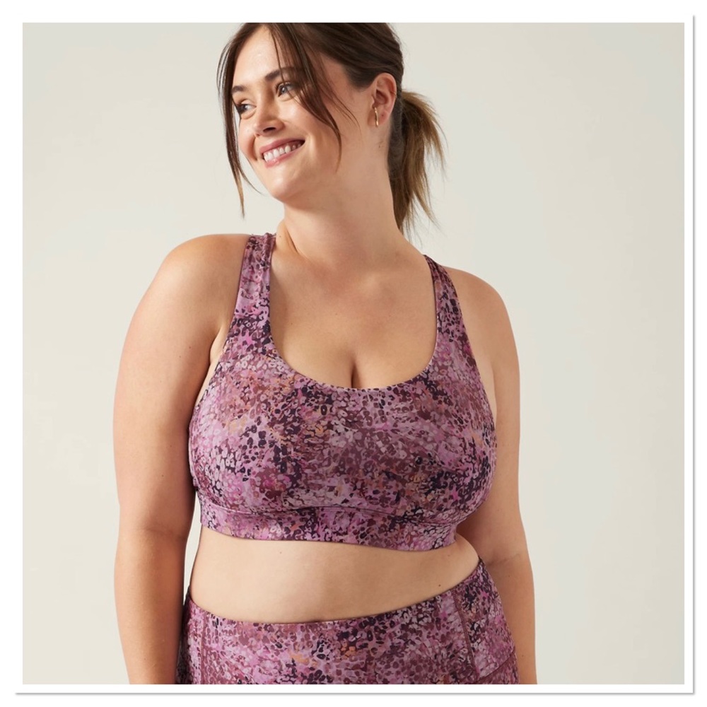 Athleta Women’s Plus Size Ultimate Printed Bra D-DD+
